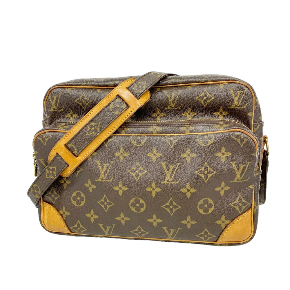 Louis Vuitton Monogram Nile Shoulder Bag M45244 Brown Women's